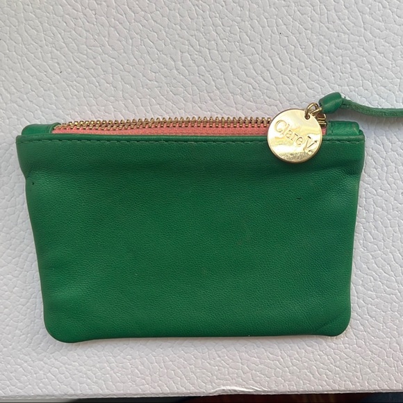 NEW CLARE V. Coin Clutch + CV Matches
Emerald Green Pink Italian Nappa Gold - Picture 2 of 12